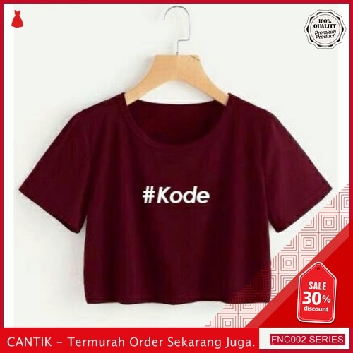 FNC002K19 Kode Crop Tee Spandek Wanita BMGShop To Serba 30 Ribuan