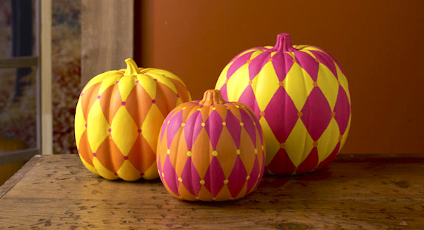 Harlequin Pumpkins from DIY Candy