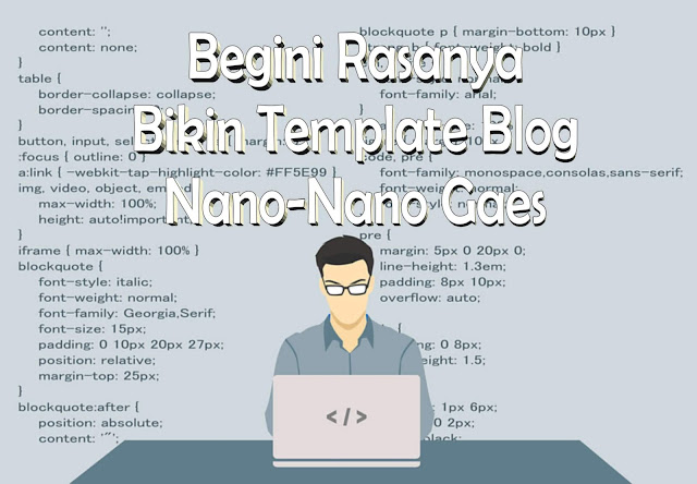 Cara membuat tempate dari awal Gambar orang yang sedang koding