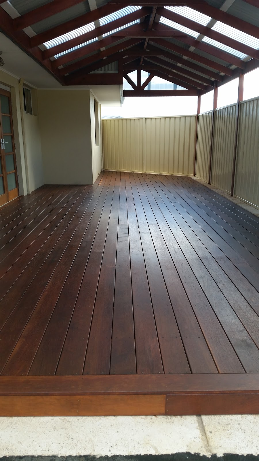 Jarrah Jungle DIY How To Stain A Pine Patio In 7 Easy Steps With Cabot's