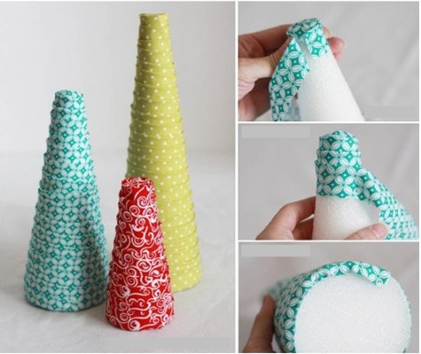 Como Fazer Tudo em Artesanato: Como fazer arvores de natal para decorar a  mesa