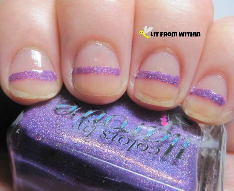 Colors by Llarowe Tank Tops and Flip Flops, a really pretty bright purple holo.
