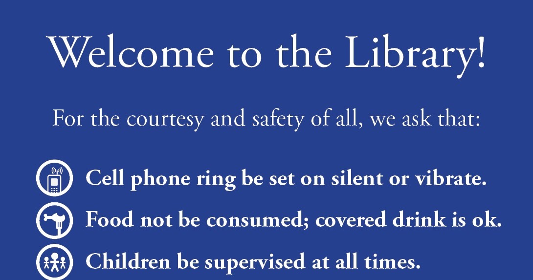 Library Marketing Design Library Rules Library Conduct Signage Design