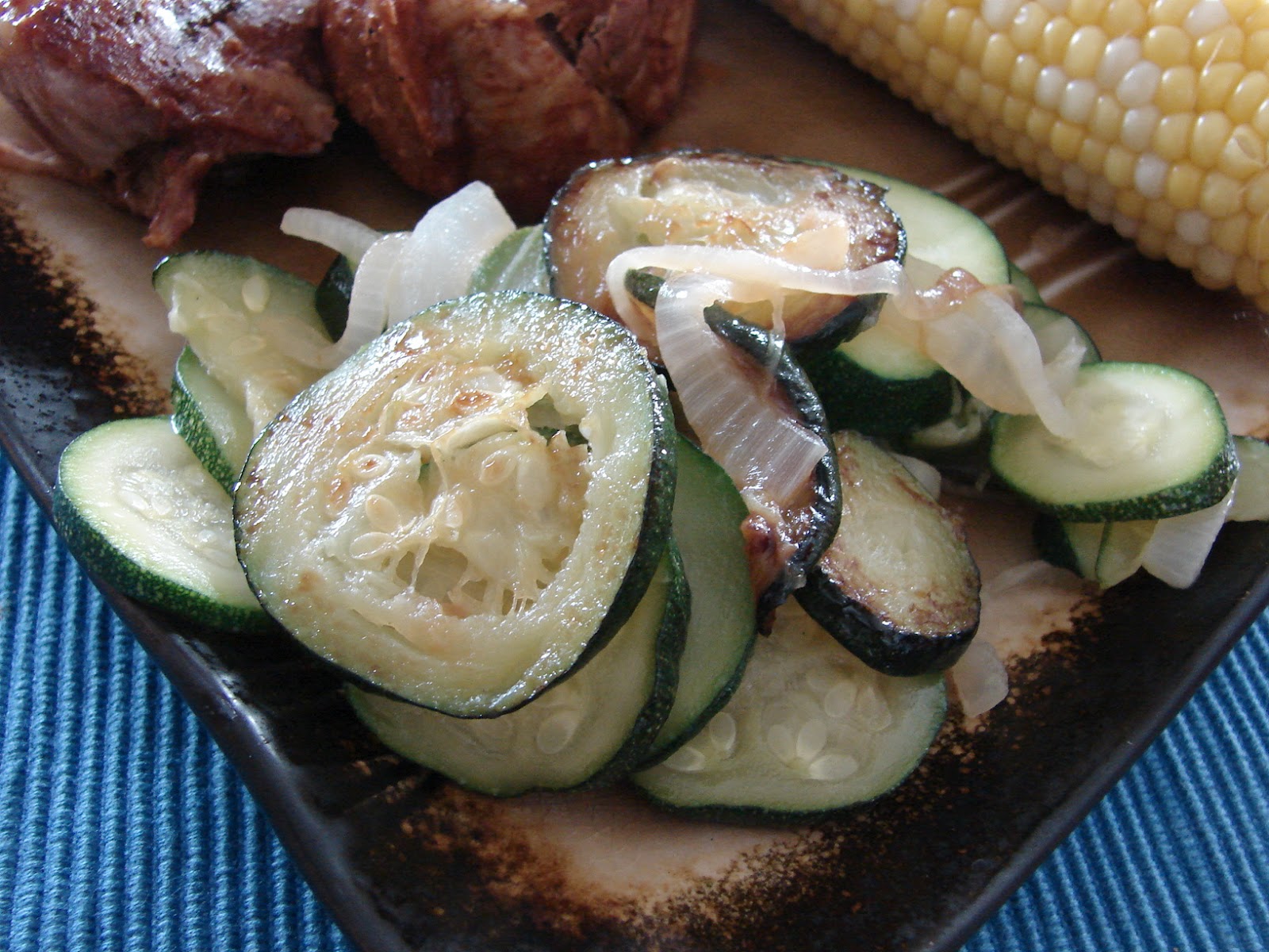 The Royal Cook Fried Zucchini and Onions