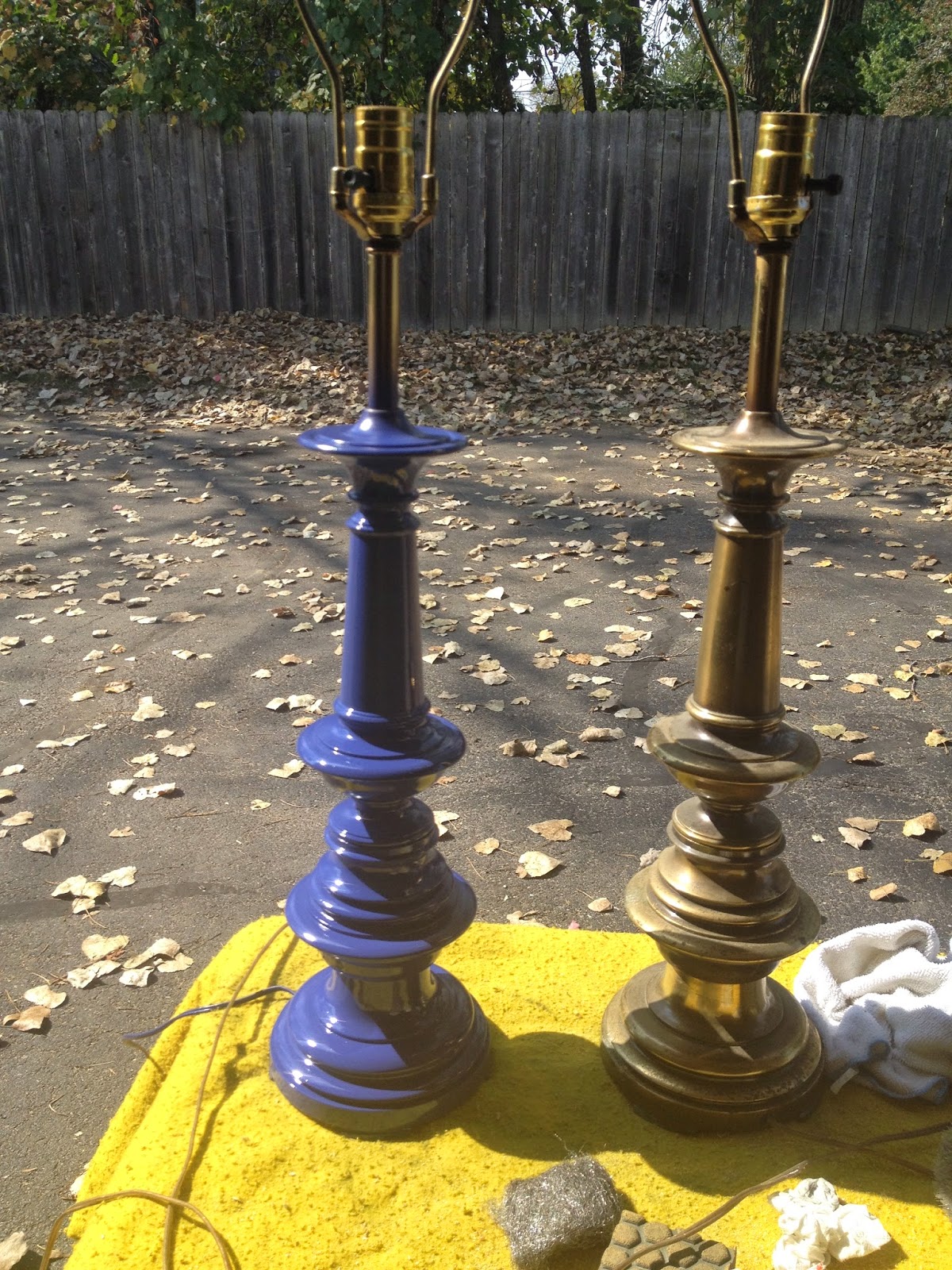 The Creative Lemons Brass Lamp Makeover