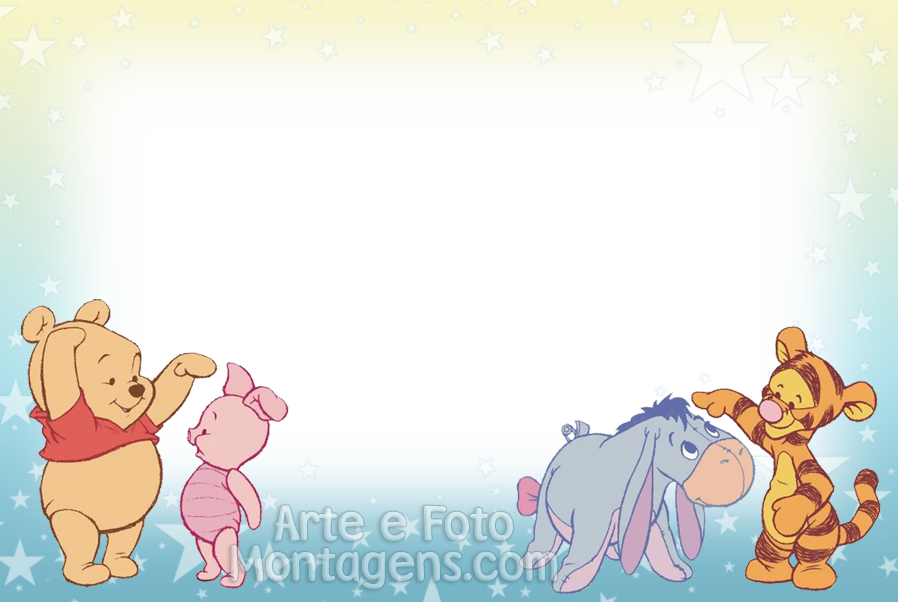 Winnie the Pooh Free Printable Photo Frames. Oh My Fiesta! in english