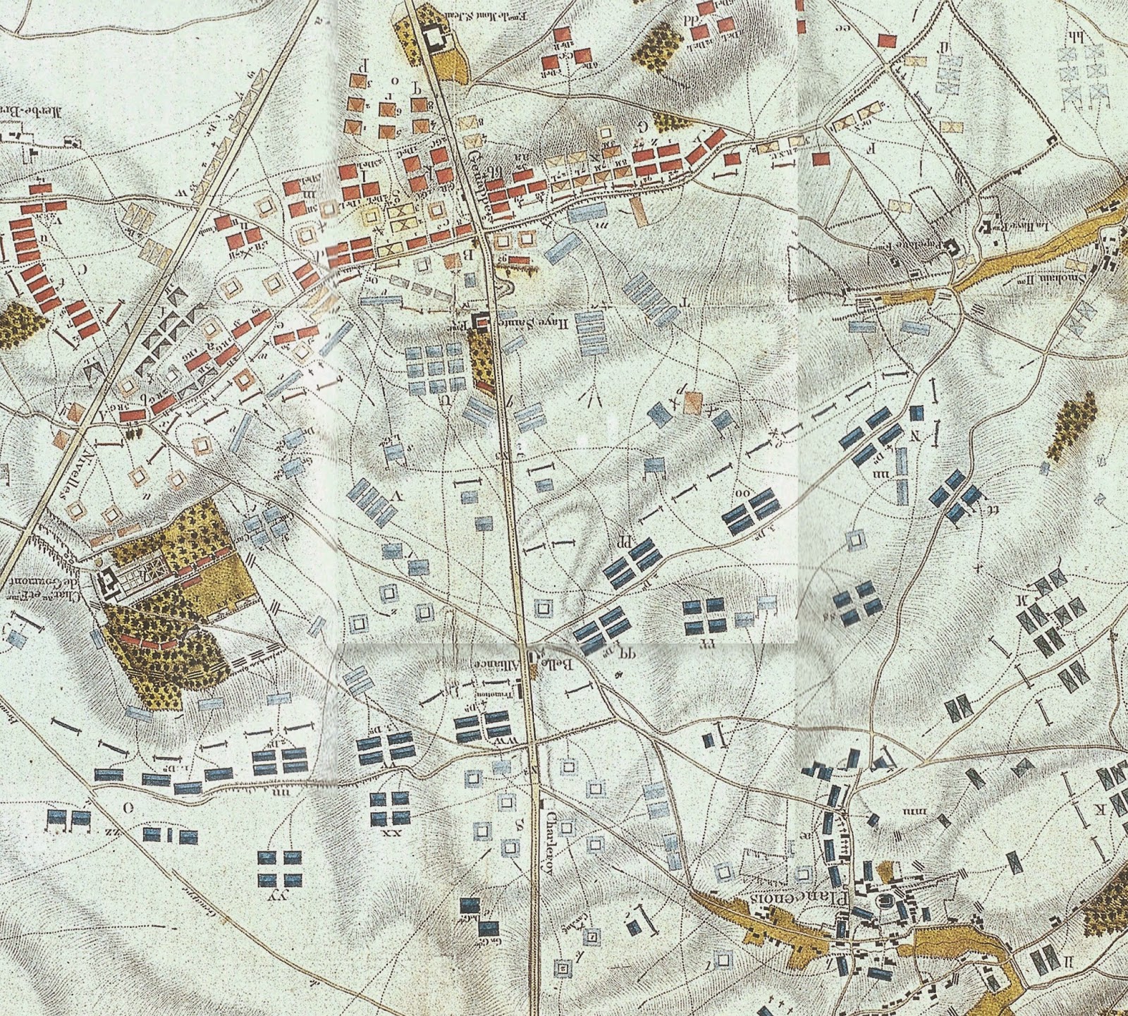 Map of Waterloo Battlefield by Craan