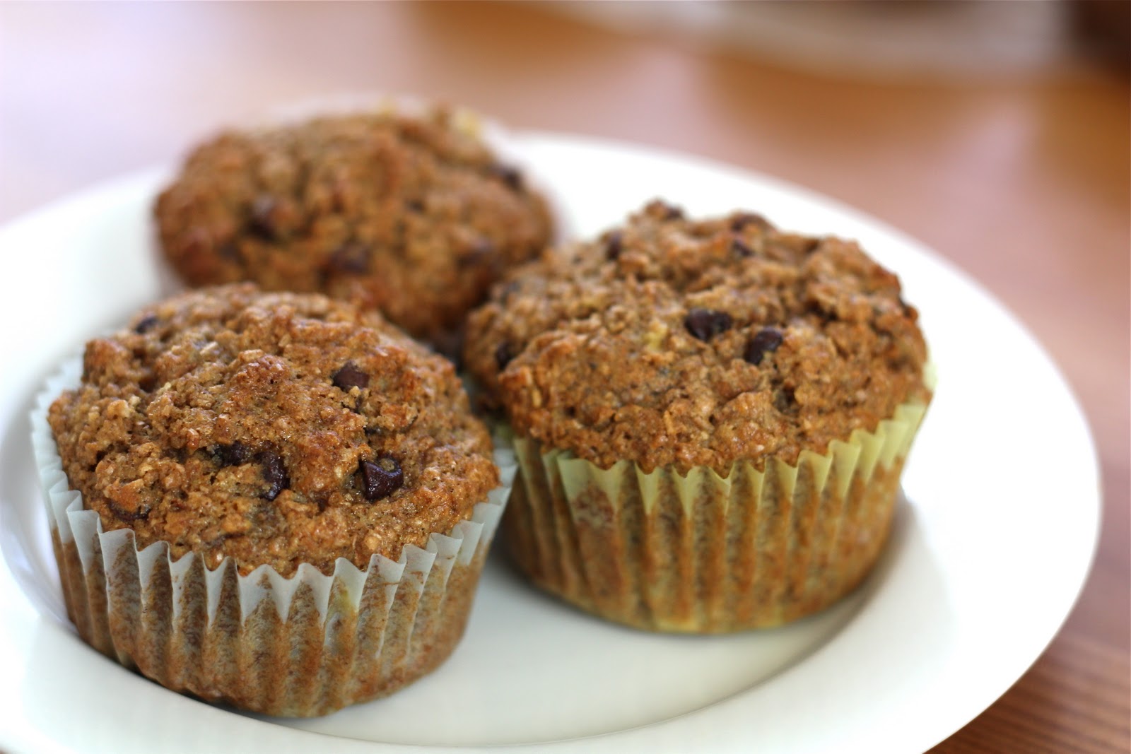 Banana Chocolate Chip Bran Muffins Sew Much Ado