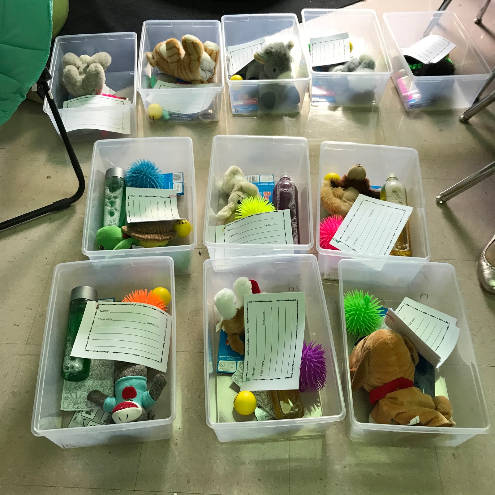 Classroom Coping Skills Lesson Plan and Calm Down Boxes The