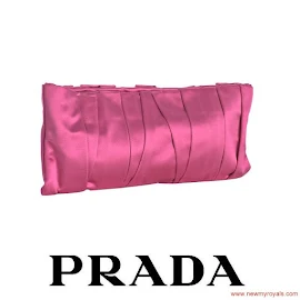 Crown Princess Mette-Marit Style PRADA Cherry Clutch Bag