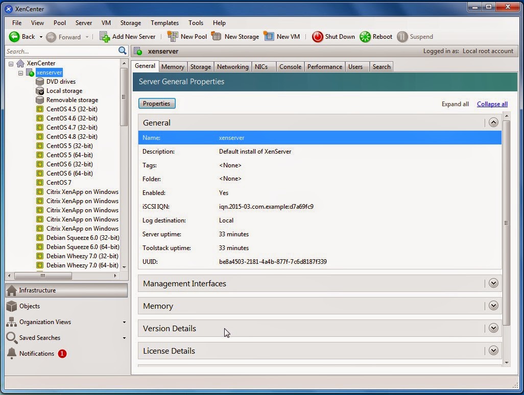 Tech Stuff Xen Server 6.5.0