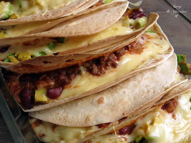 Chili con carne en quesadillas Chili con carne en quesadillas