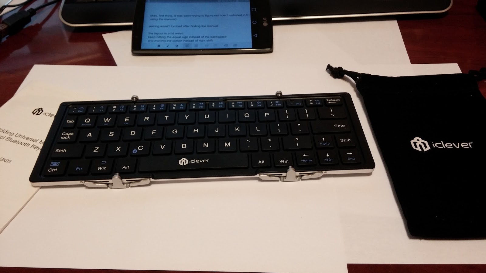 iClever Foldable Bluetooth Keyboard [Review]