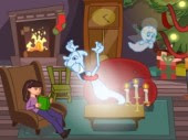 Casper's Haunted Christmas! Image by Luis Guy Dlimais Loosly based on the eponymous movie, help #Casper not let the ol holigans scare the Jolimore family! #ChristmasGames #HalloweenGames