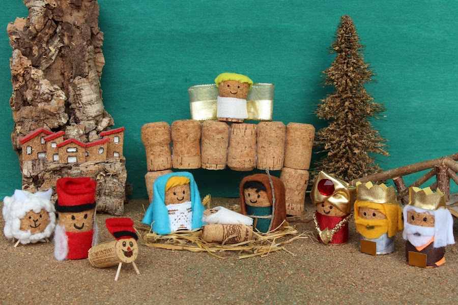 pesebre tapon corcho