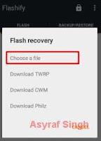 flashify  choose a file