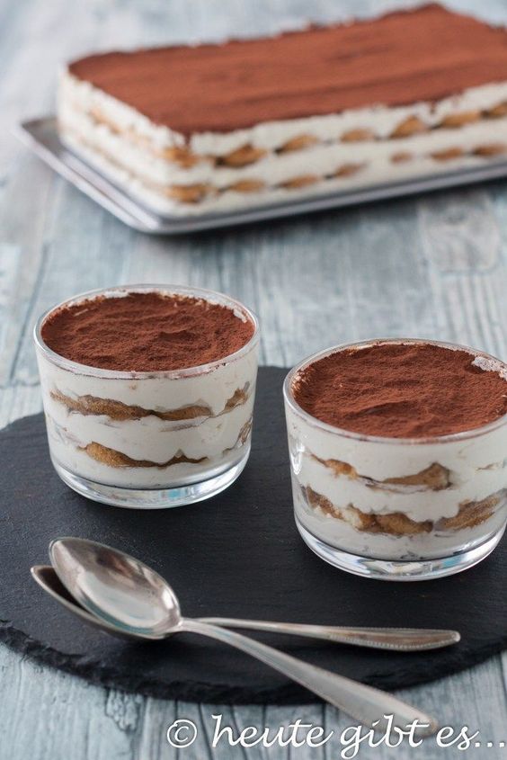 Tiramisu in the glass The Dinner Recipes Ideas