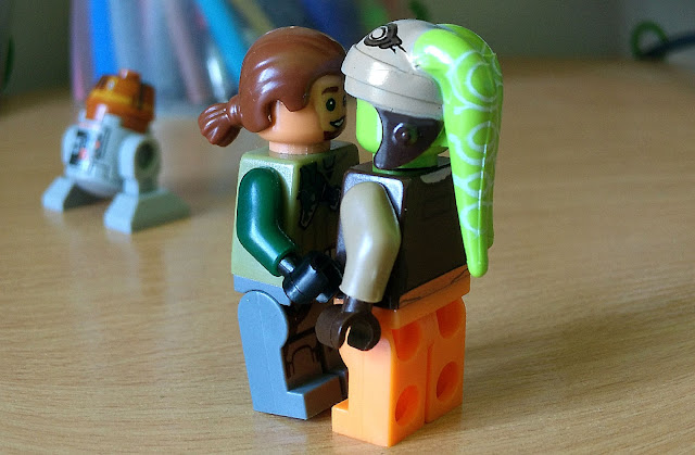 Jedi Kanan Jarrus and Hera Syndulla Starwars Rebels lego art