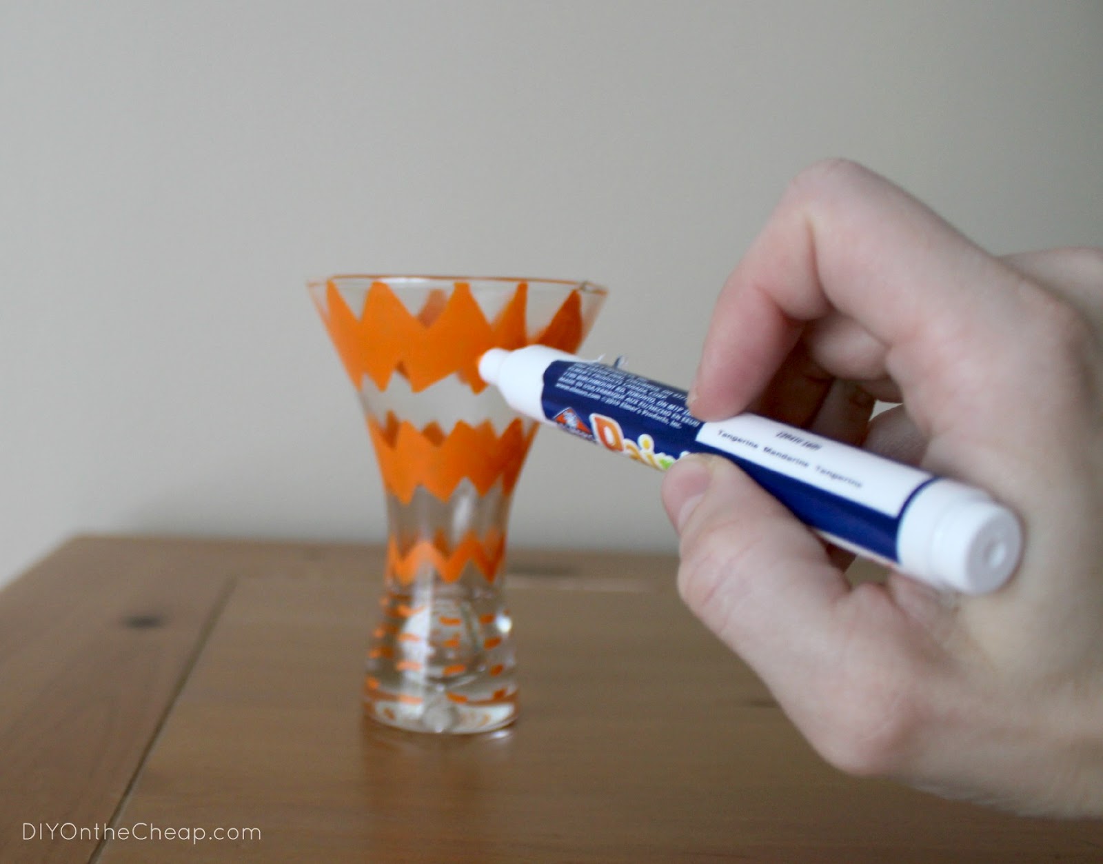 DIY Painted Vase Using Elmer's Painters Paint Markers Erin Spain