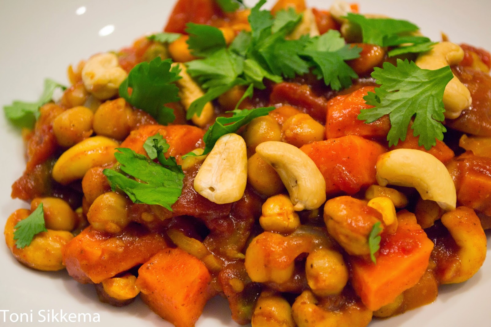 Toni's healthy life Chickpea and Sweet Potato Curry