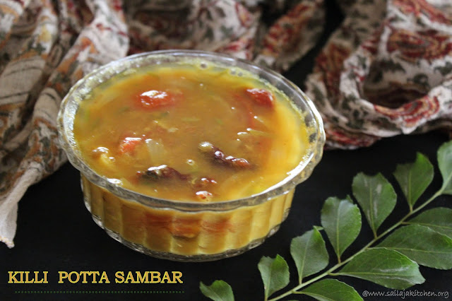 images of Milagai Killi Potta Sambar / Killi Potta Sambar / Quick Sambar Recipe