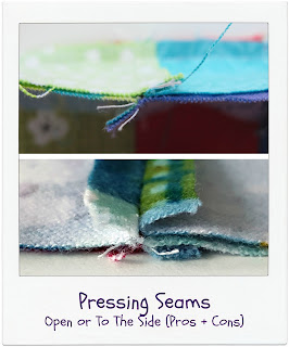 Pros and Cons of Pressing Seams Open or to Side by www.madebyChrissieD.com Pros and Cons of Pressing Seams Open or to Side by www.madebyChrissieD.com
