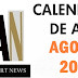 Calendario de Arte en Puerto Rico para Agosto de 2017