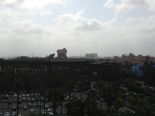 View of Disney's California Adventure from the Disneyland Hotel