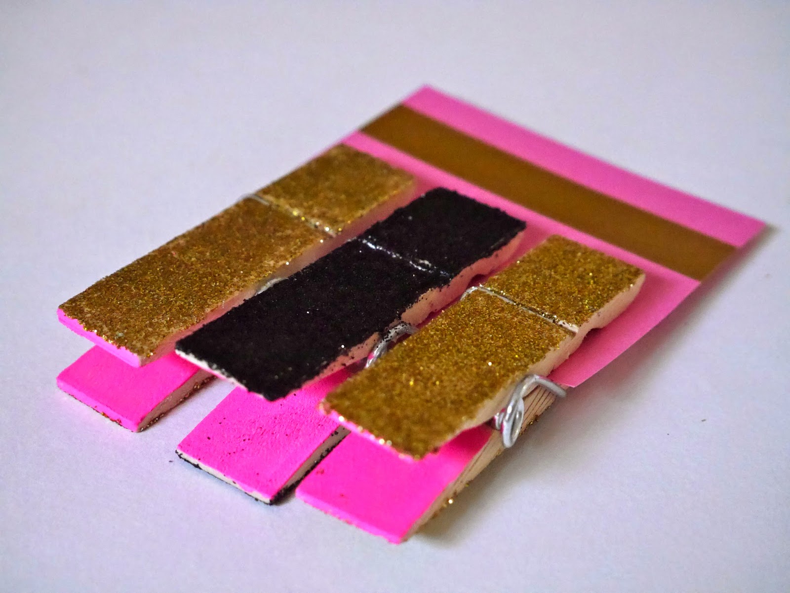 DIY Tutorial Glitter Clothespins Sugar Spice and Sparkle