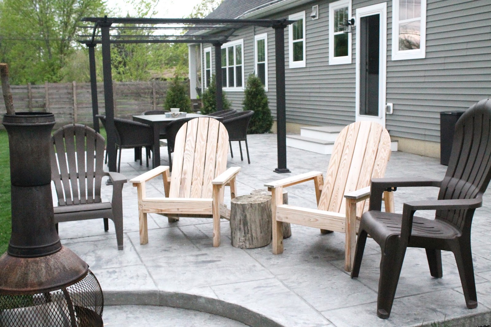 Our Stamped Concrete Patio Makeover The Unique Nest