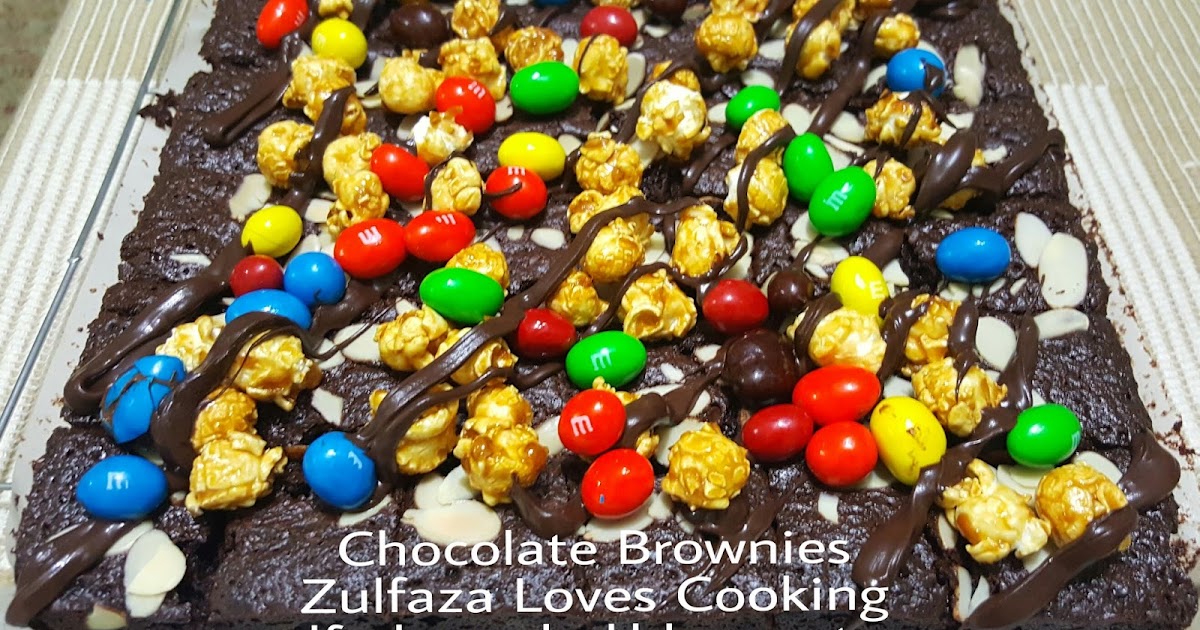 ZULFAZA LOVES COOKING CHOCOLATE BROWNIES KEDUT