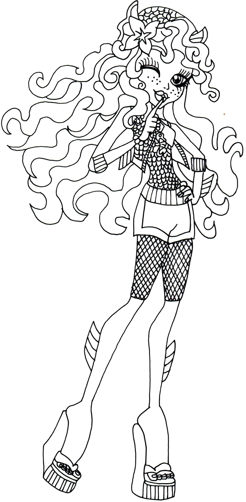 Free Printable Monster High Coloring Pages April 2014