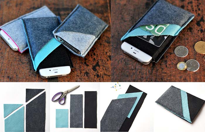 Keçeden Cepli Telefon Kılıfı Yapımı Keçeden Cepli Telefon Kılıfı Yapımı