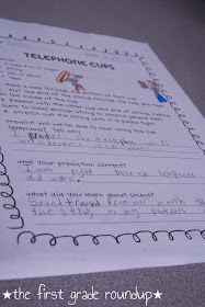 Firstgraderoundup : Sound Experiments