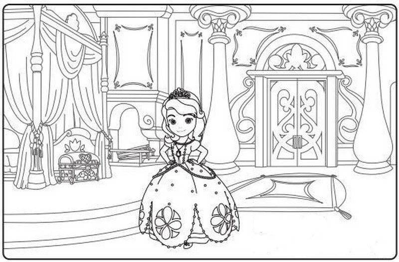 Principessa Sofia Da Disegnare E Colorare Disney Junior