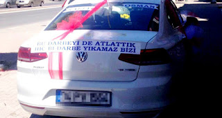 gelin arabası arkasına darbe sözü
