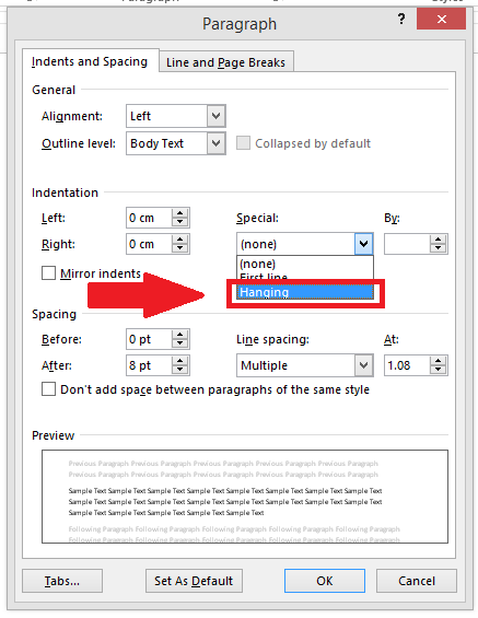 how to do a hanging indent on word 2013 how to do a hanging indent on word 2013