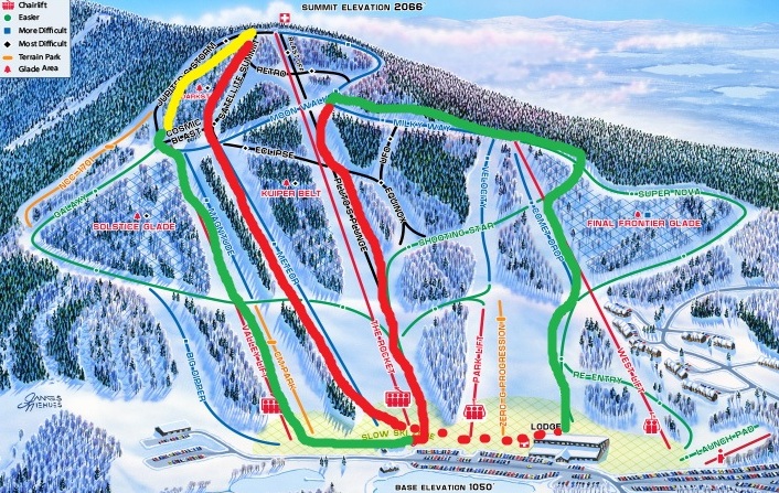 Crotched Mountain Trail Map Ne Rando Race Series: Course Layout- Crotched Mountain