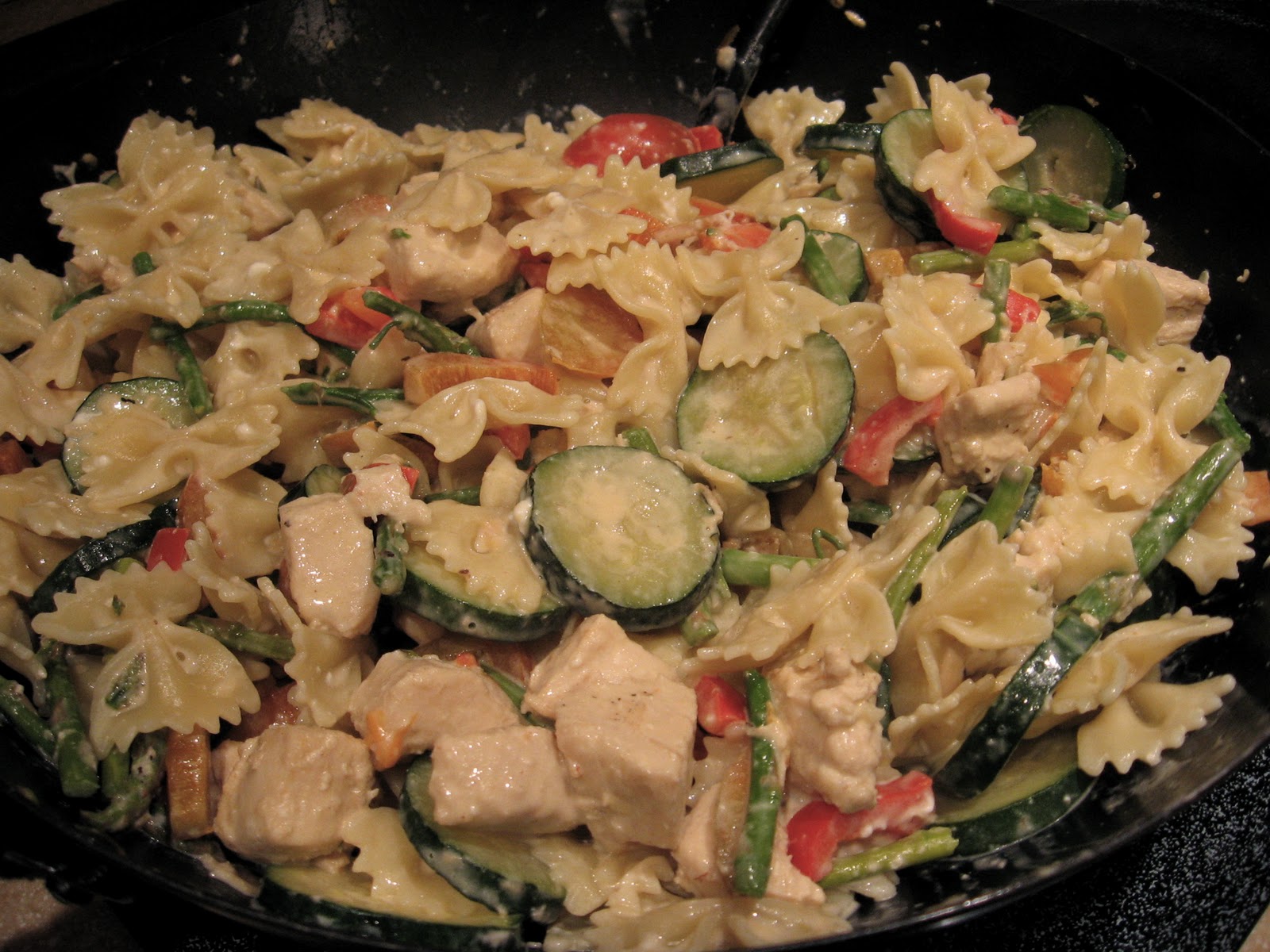 Cherry On Top Vegetable Pasta Alfredo