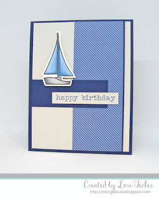 Nautical Birthday Card-designed by Lori Tecler/Inking Aloud-stamps and dies from Paper Smooches Nautical Birthday Card-designed by Lori Tecler/Inking Aloud-stamps and dies from Paper Smooches