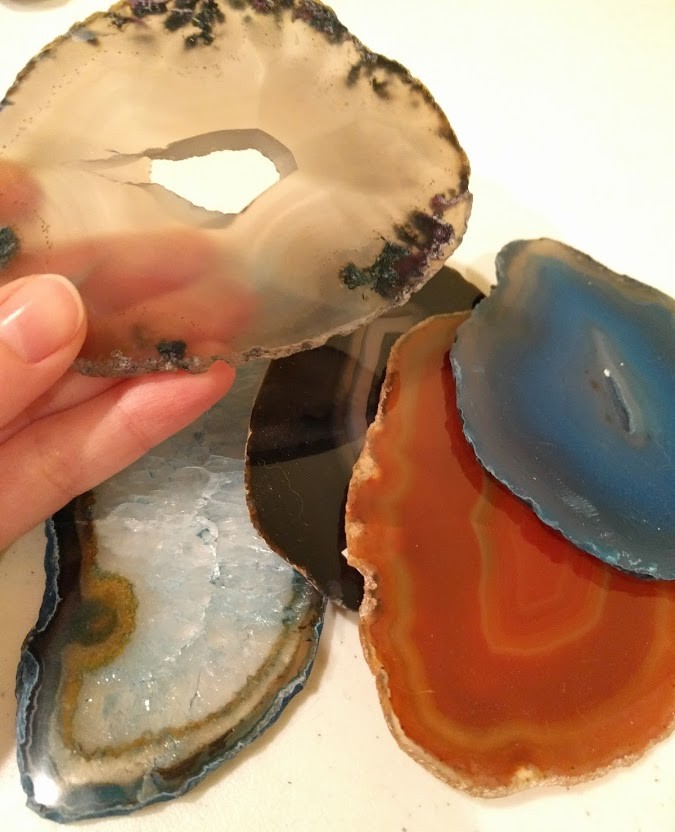 Tiny Scraps DIY Agate Coasters