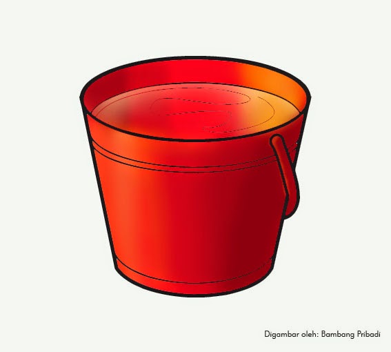 Mewarnai Gambar Ember Merah belajar menggambar dan mewarnai