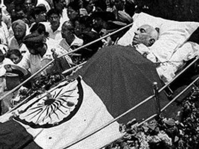 Rare Photos Of Jawaharlal Nehru Funeral Procession