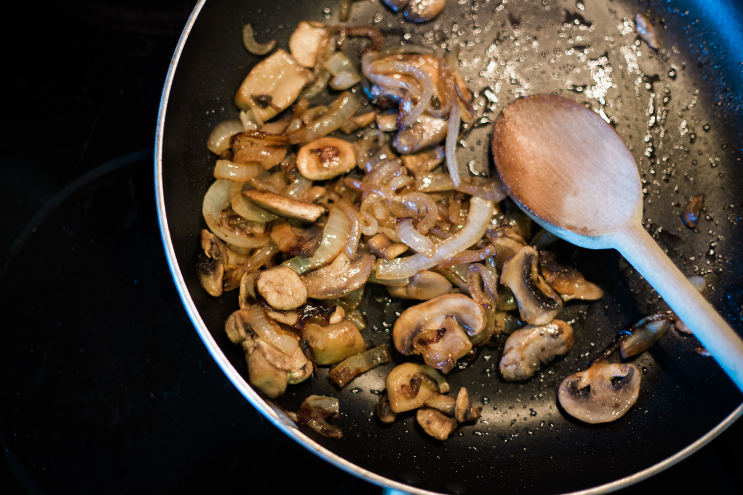 The Once a Month Blogger Carmelized Onion and Mushroom Swiss Panini