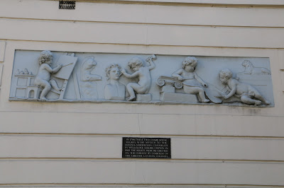 Coade stone relief, Norwegian embassy, London