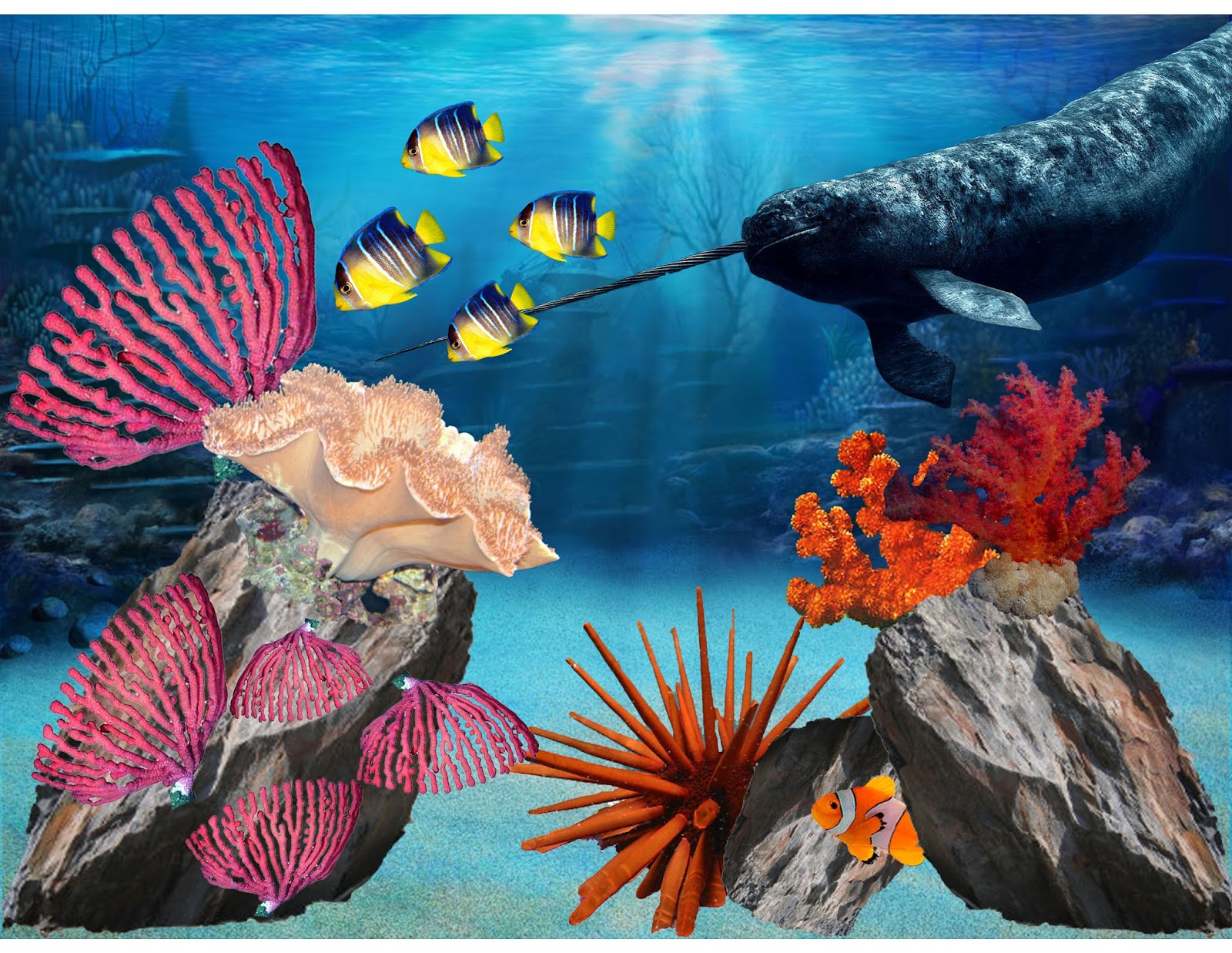 Jerdee's Art Classes Digital Art Underwater Ocean Scene