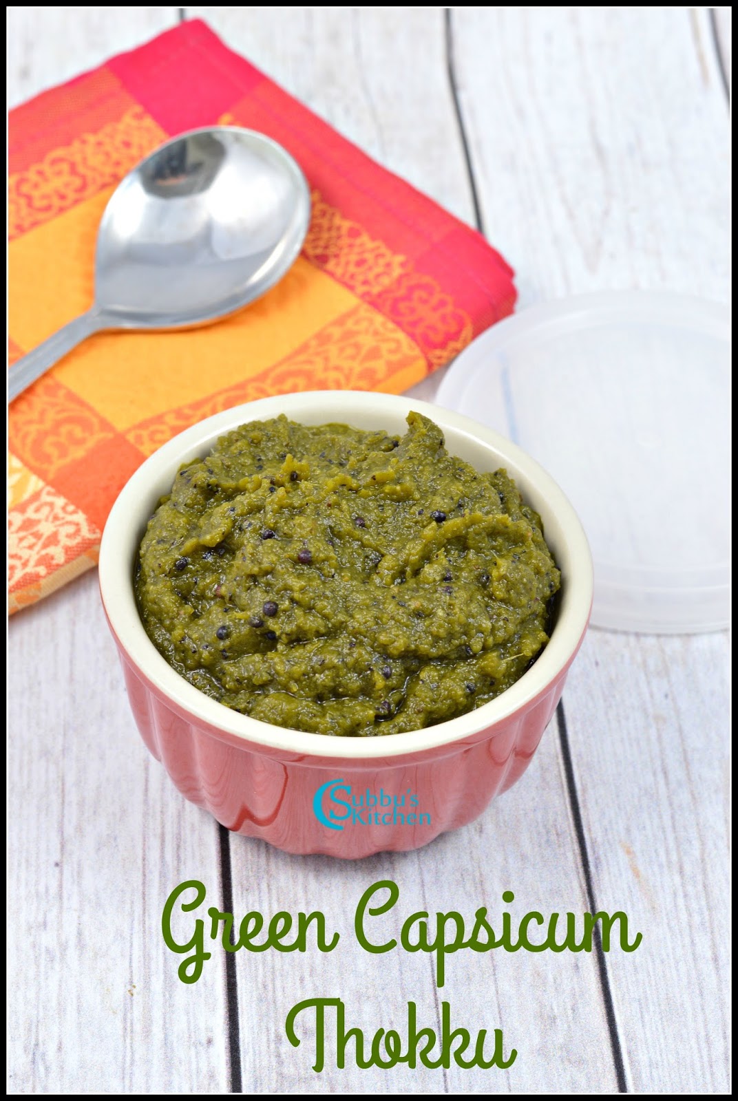 Capsicum Thokku Recipe Subbus Kitchen