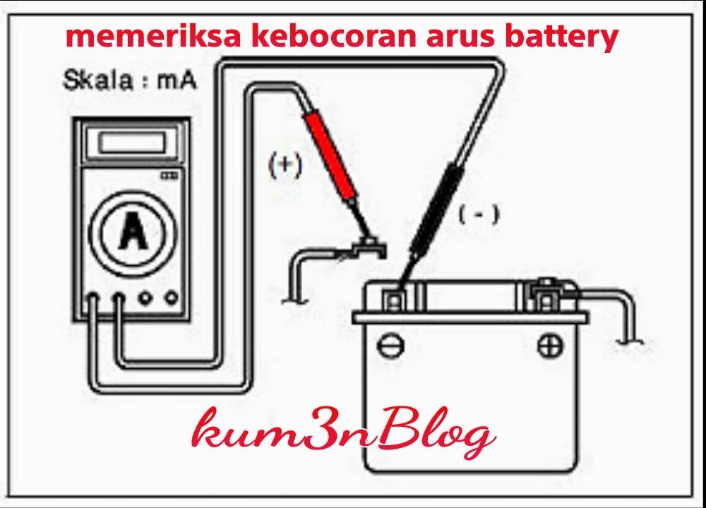 Cara Pemeriksaan kebocoran arus dan sistem pengisian pada motor - Kum3n.Com