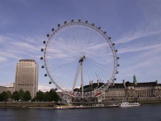 the london eye millennium wheel from the ground