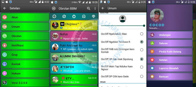 Kumpulan BBM Mod v3.2.0.6 Apk (Update/Change Background/Transparant) bbm mod hello kitty bbm mod doraemon bbm mod iphone bbm mod terbaru bisa ganti background bbm mod transparan bbm mod bola bbm mod naruto bbm mod jelly bean